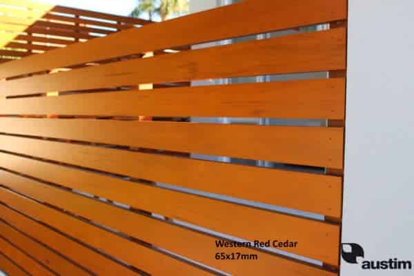 Western Red Cedar Screening