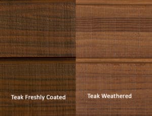 Fresh vs Weathered Teak