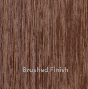 brushed finish labelled raw