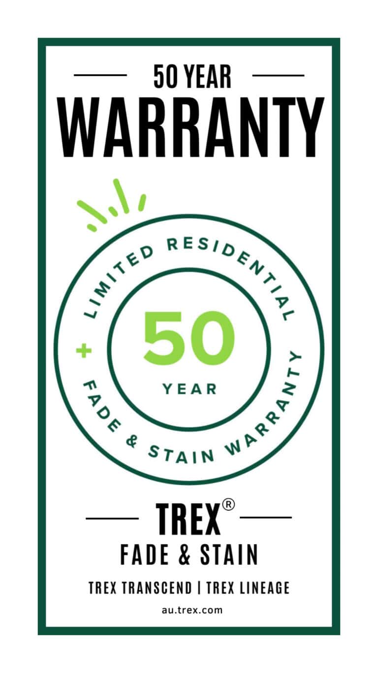 Trex 50 year warranty logo