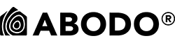 Abodo logo - horizontal - black R
